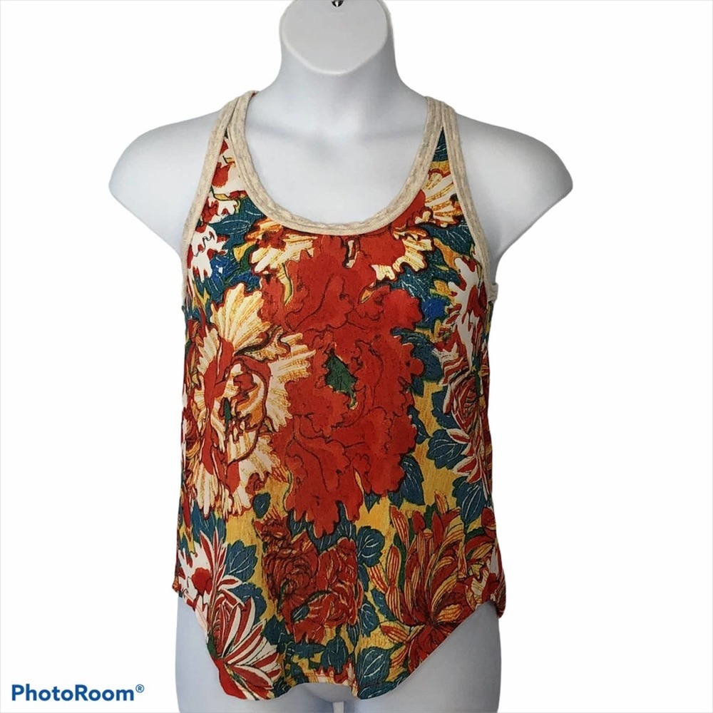 Zara W&B Collection Floral Tank Top Medium
